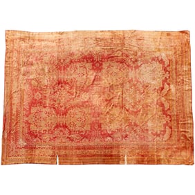 Room size Oushak carpet