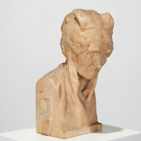 French School, marble bust