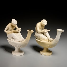 After Boizot, French biscuit porcelain figures