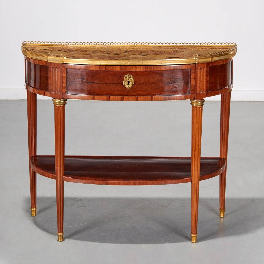 Louis XVI ormolu-mounted mahogany console desserte (1 of 9)