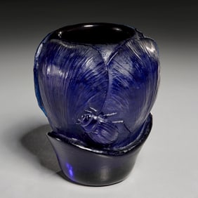 Emile Galle (attrib.), "Fleur au Scarabee" vase