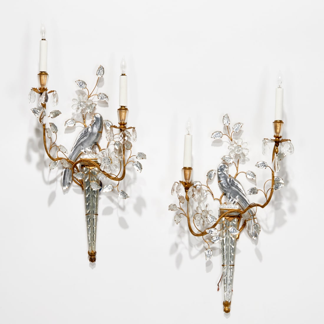 Maison Bagues (style), pair "Perroquet" sconces (1 of 6)