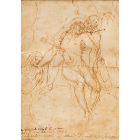 Italian School, ink and chalk on paper, c. 1600
