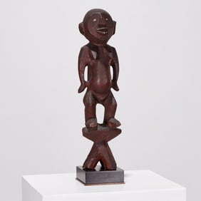 Oceanic Nauru wood female figure