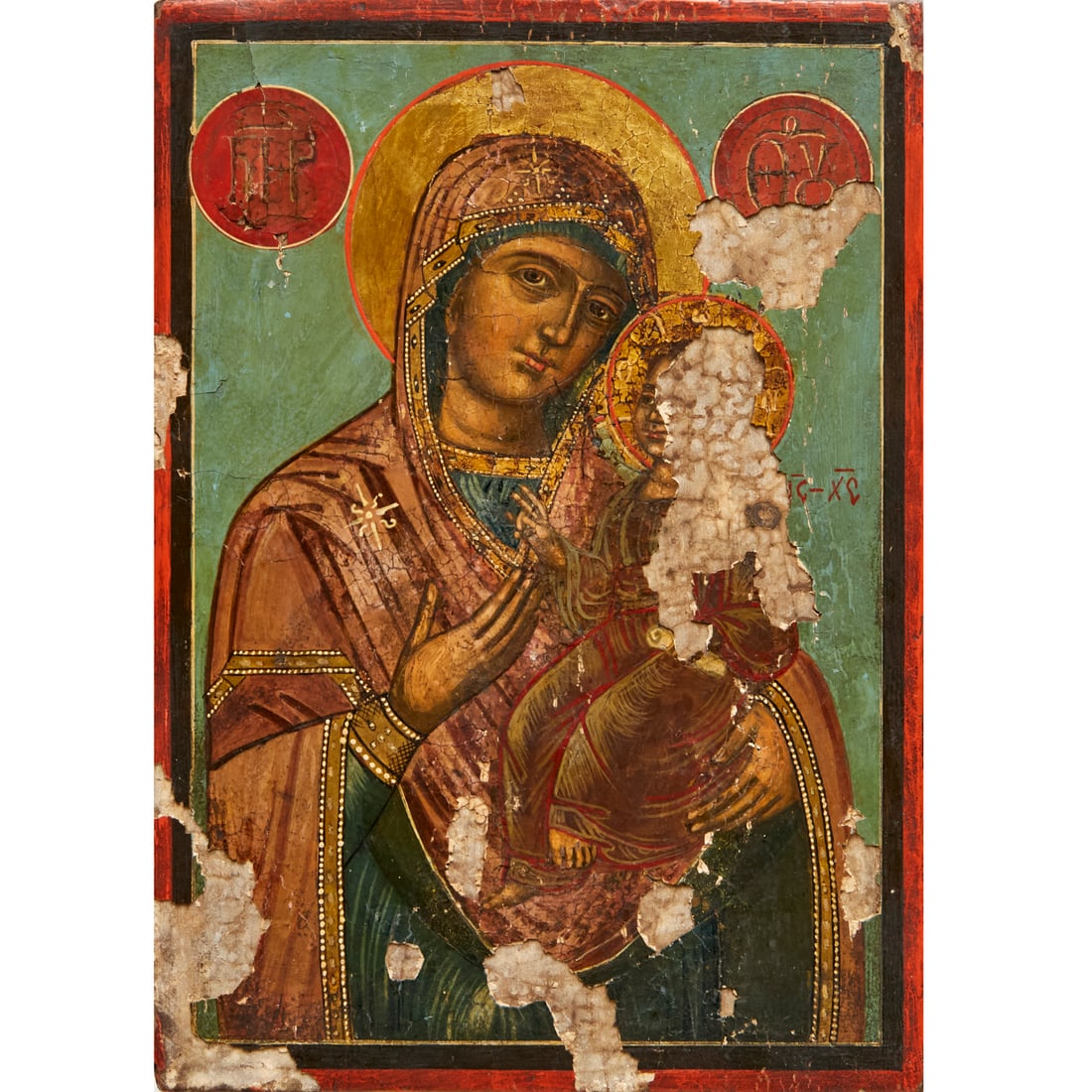 Russian Icon painting, Madonna & Child (1 of 7)