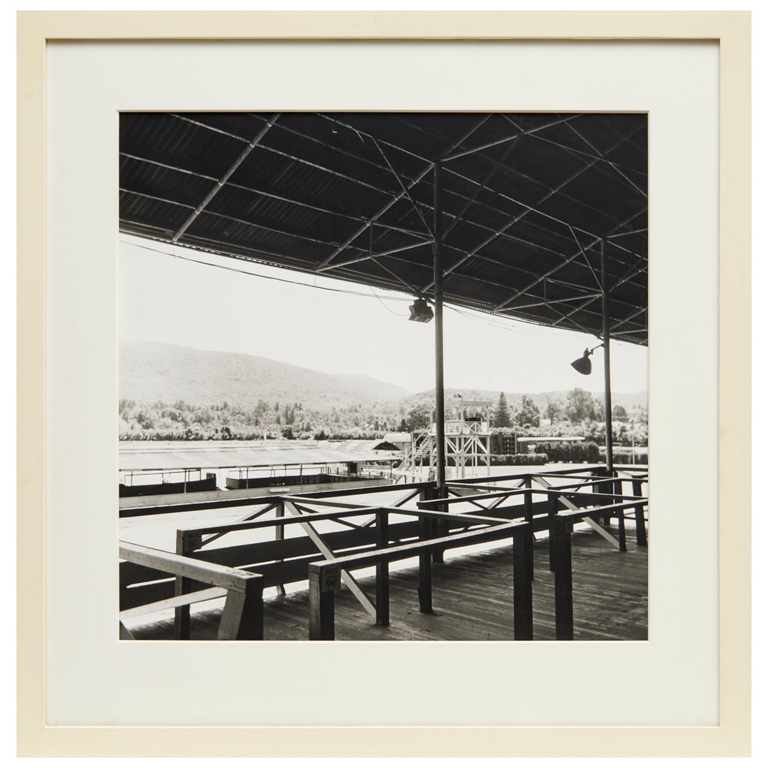 Michele Zalopany, gelatin silver print, 1988: Michele Zalopany, gelatin silver print, 1988, Michele Zalopany (American, b. 1955), Untitled, number 1 of 10 (per gallery label verso), matted and framed under plexiglass, 18.5"squ (sight), 26.5"h x 2