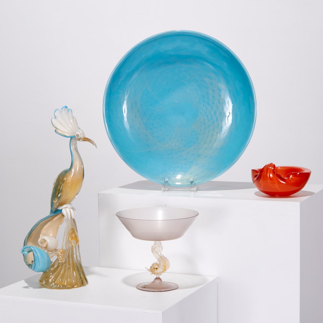 (4) Murano glass table objects (1 of 11)