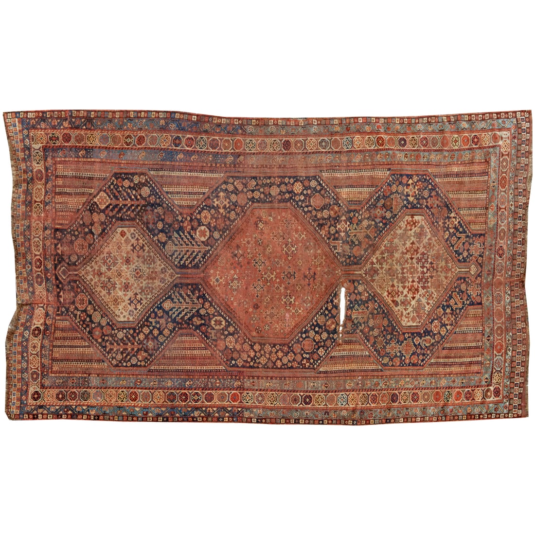 Old Q'ashqai flat weave carpet (1 of 10)