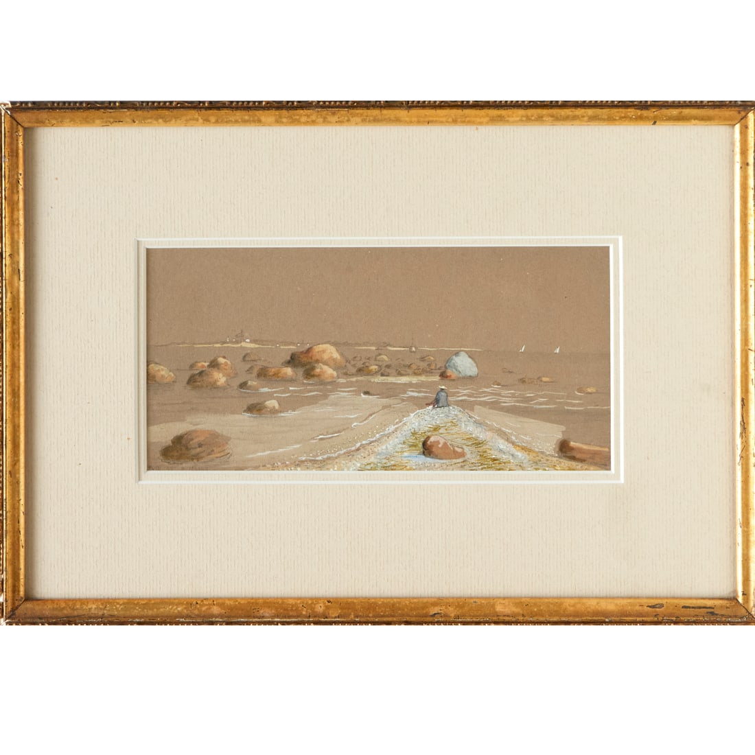 American School, coastal watercolor and gouache (1 of 6)