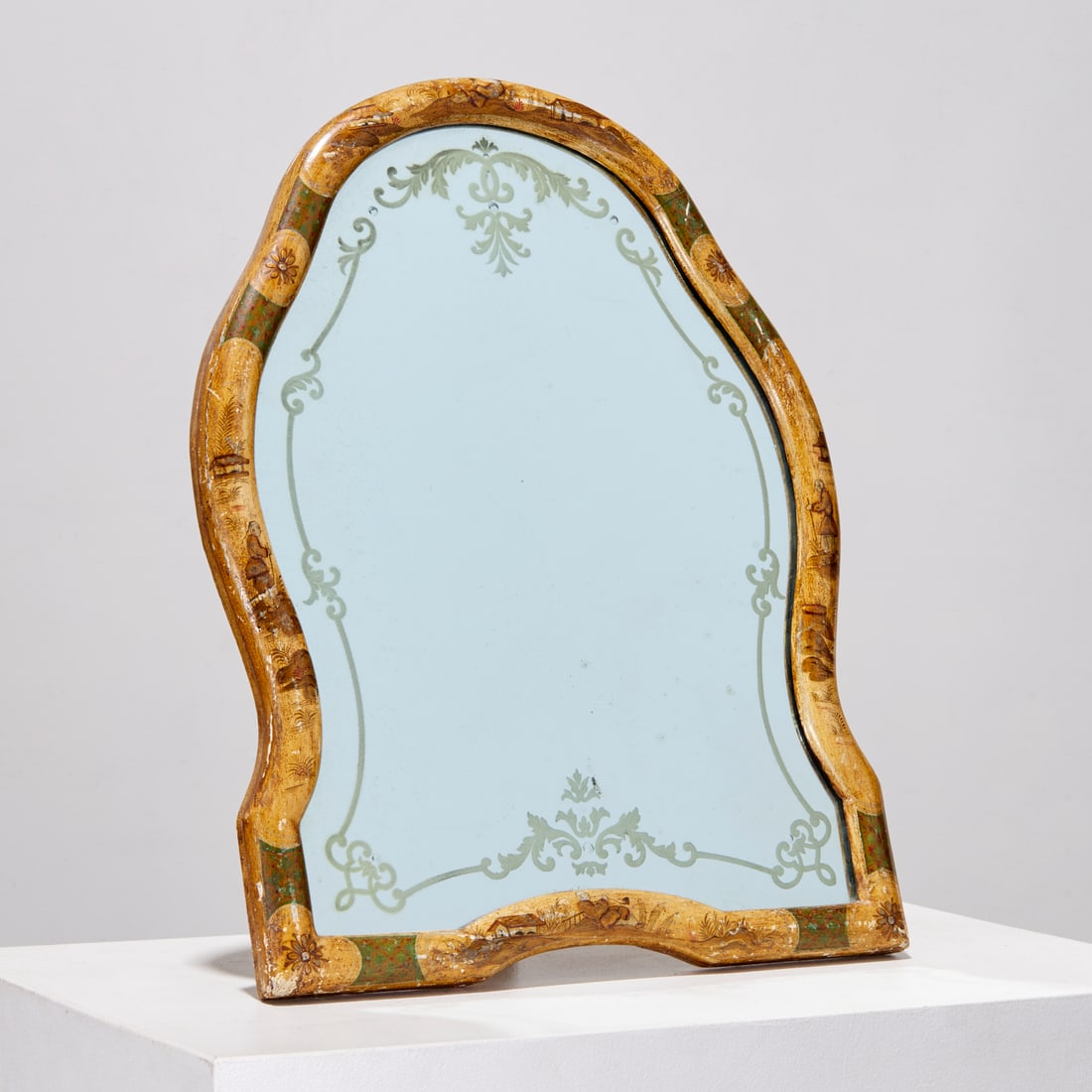 Venetian Rococo style painted easel mirror (1 of 5)
