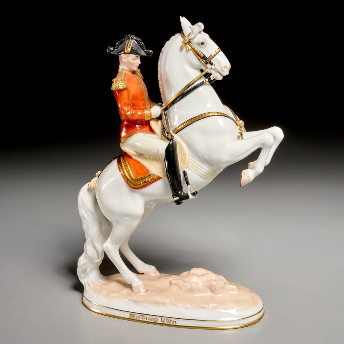 Vienna porcelain, Lipizzaner horse and rider (1 of 8)