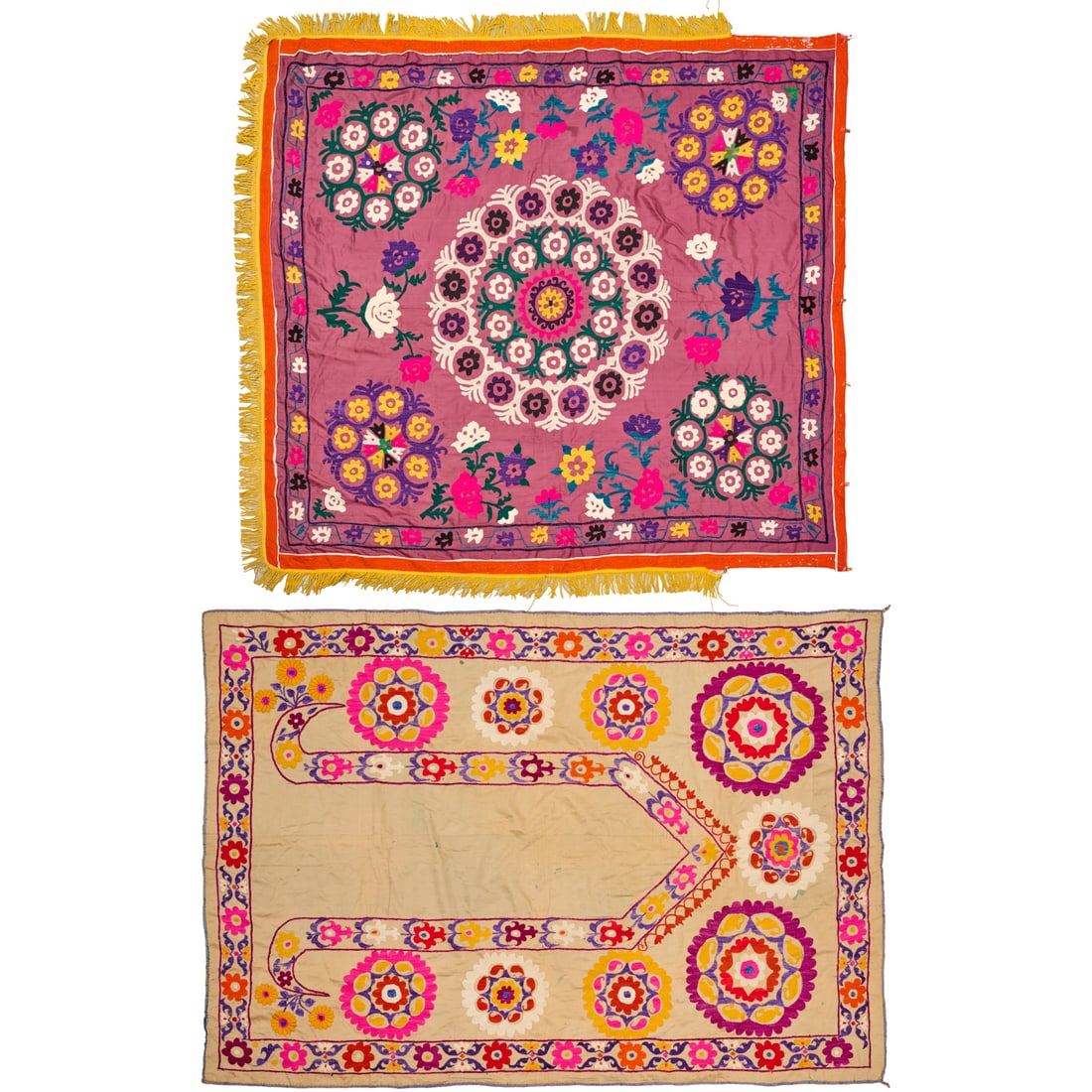 (2) Suzani embroidered textiles (1 of 11)