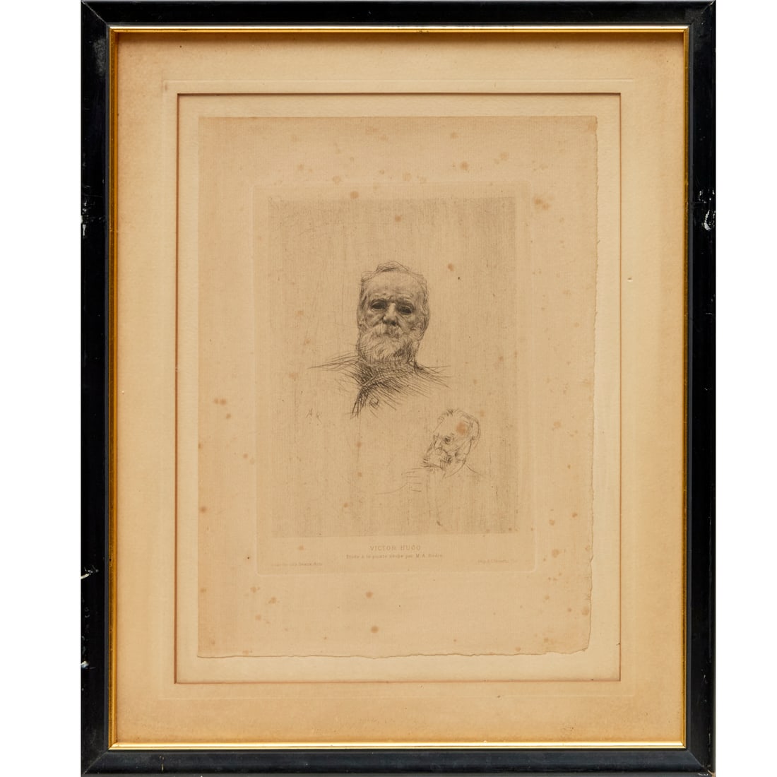 Auguste Rodin, drypoint etching, 1885 (1 of 5)