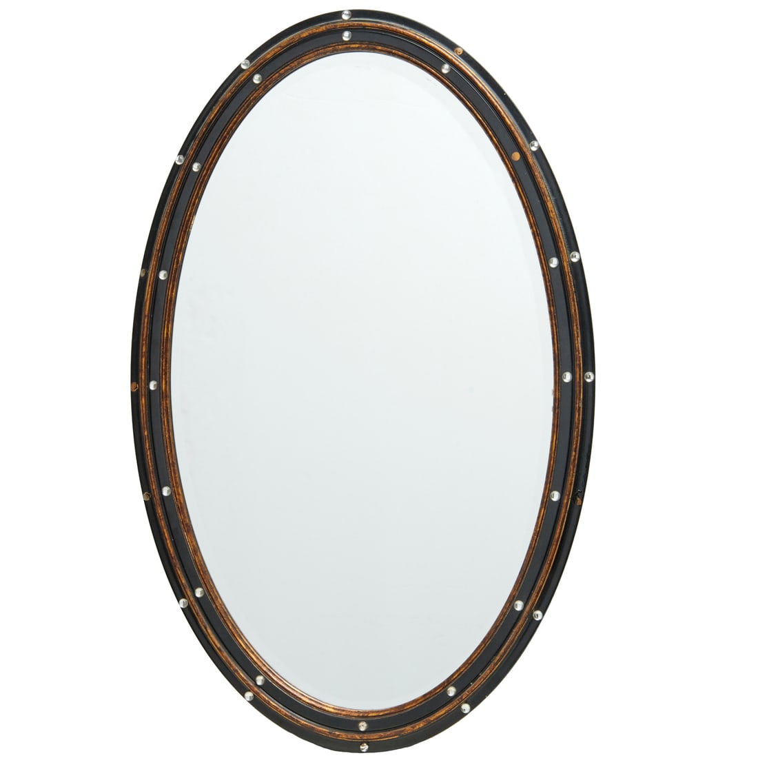 Irish Regency style ebonized wall mirror (1 of 5)
