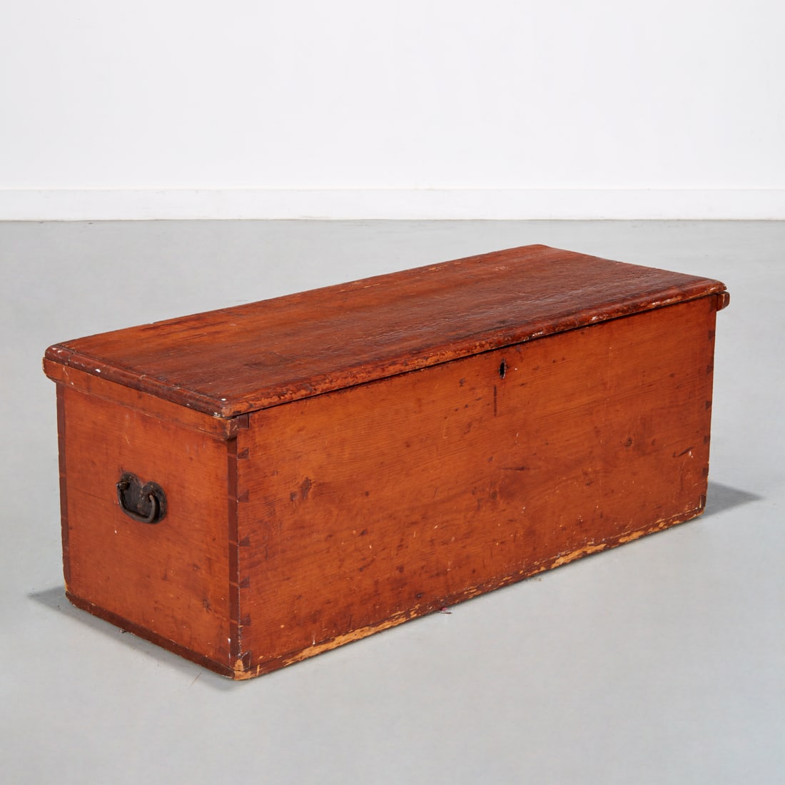 American Primitive stained pine blanket chest (1 of 9)