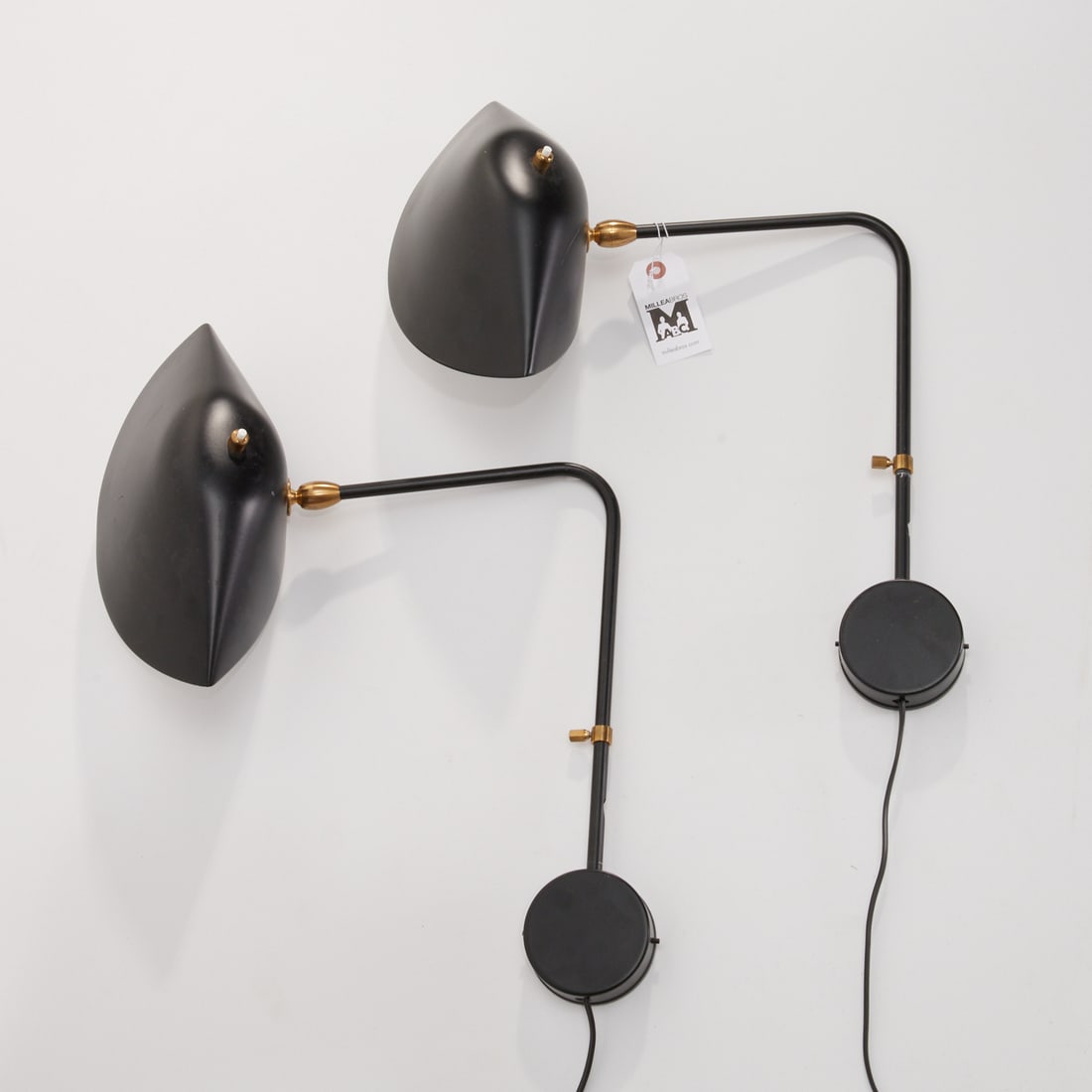 Serge Mouille (manner), pair wall sconces (1 of 5)