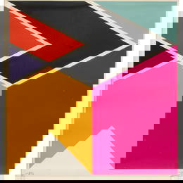 Larry Zox, serigraph, 1969