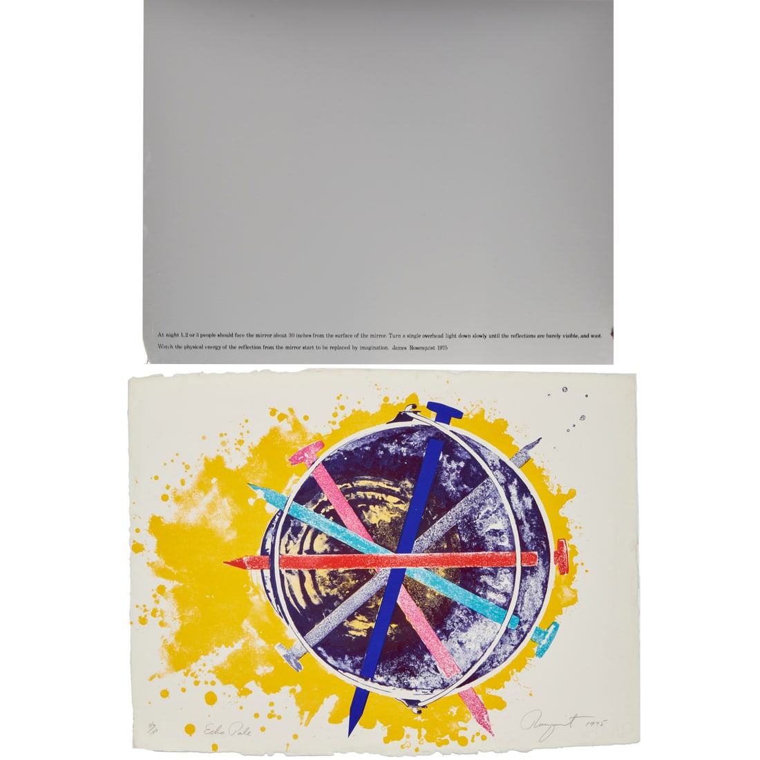 James Rosenquist, lithograph pair, 1975 (1 of 9)