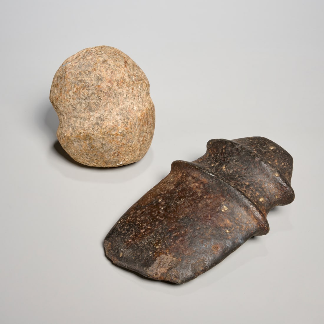 Native American grooved axe head and maul (1 of 7)