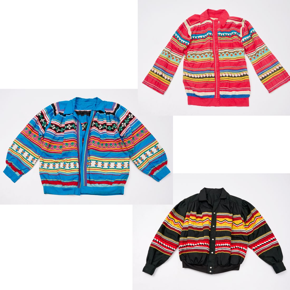 (3) Vintage Seminole Indian patchwork jackets (1 of 7)