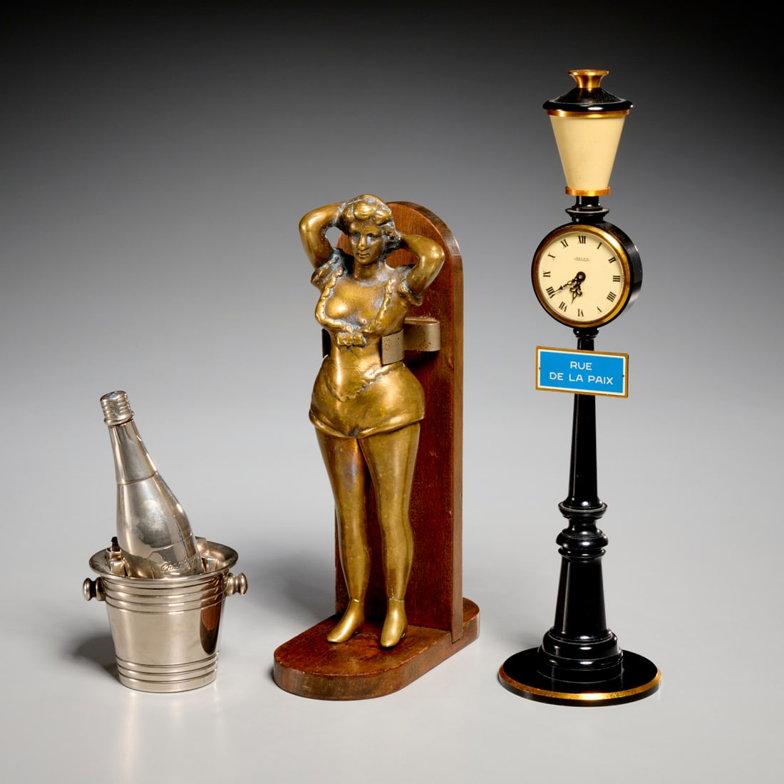 Group vintage novelty tabletop items, incl. Jaegar (1 of 9)