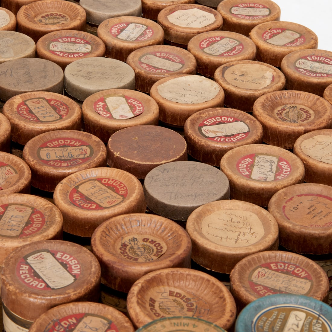 (90) Edison wax cylinder records, c. 1902-1912 (1 of 4)