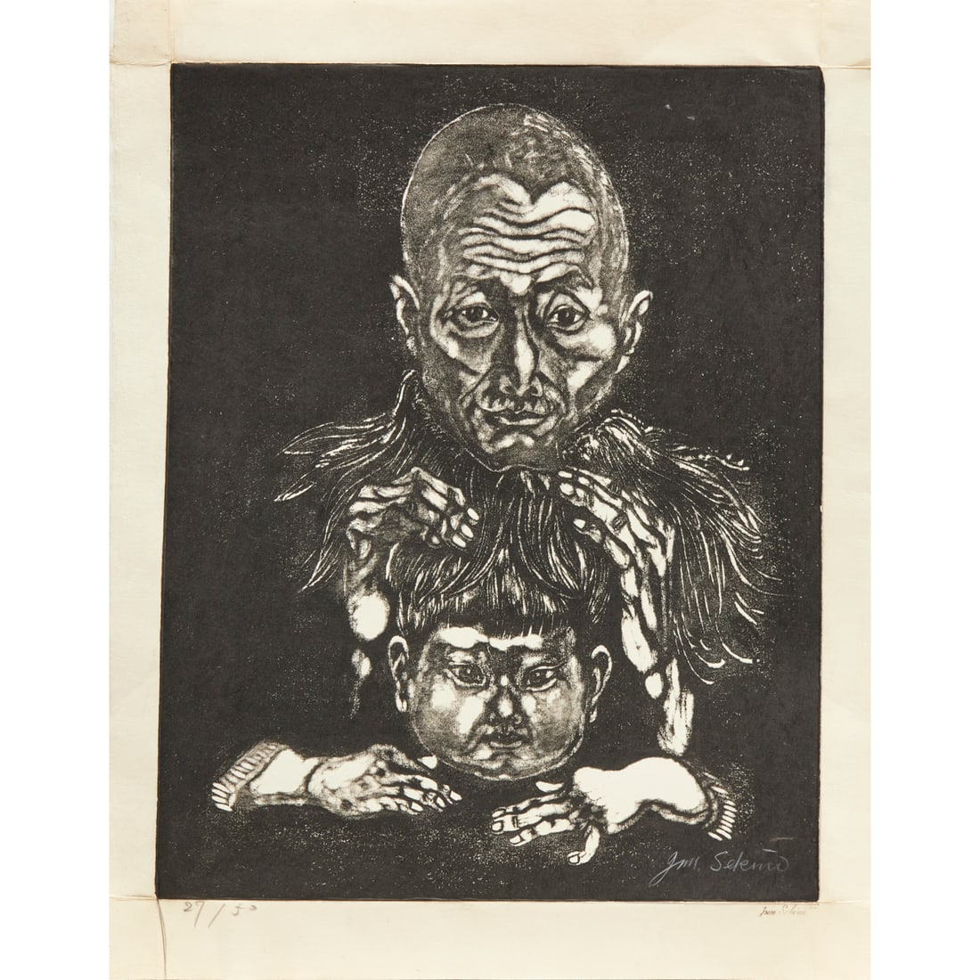 Jun'ichiro Sekino, woodblock print (1 of 6)