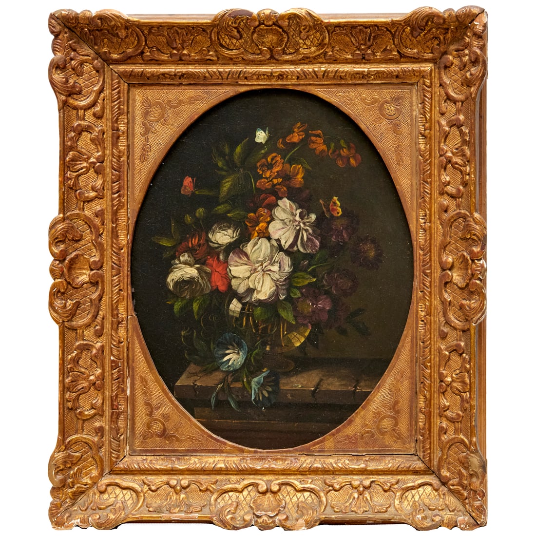 Victorian School, oil on tin still life (1 of 6)