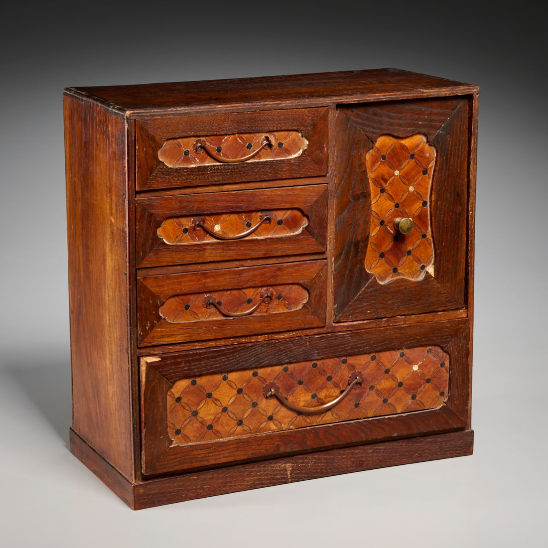 Japanese parquetry table cabinet (1 of 8)