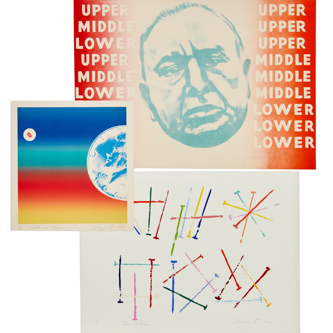 James Rosenquist, (3) lithographs (1 of 8)