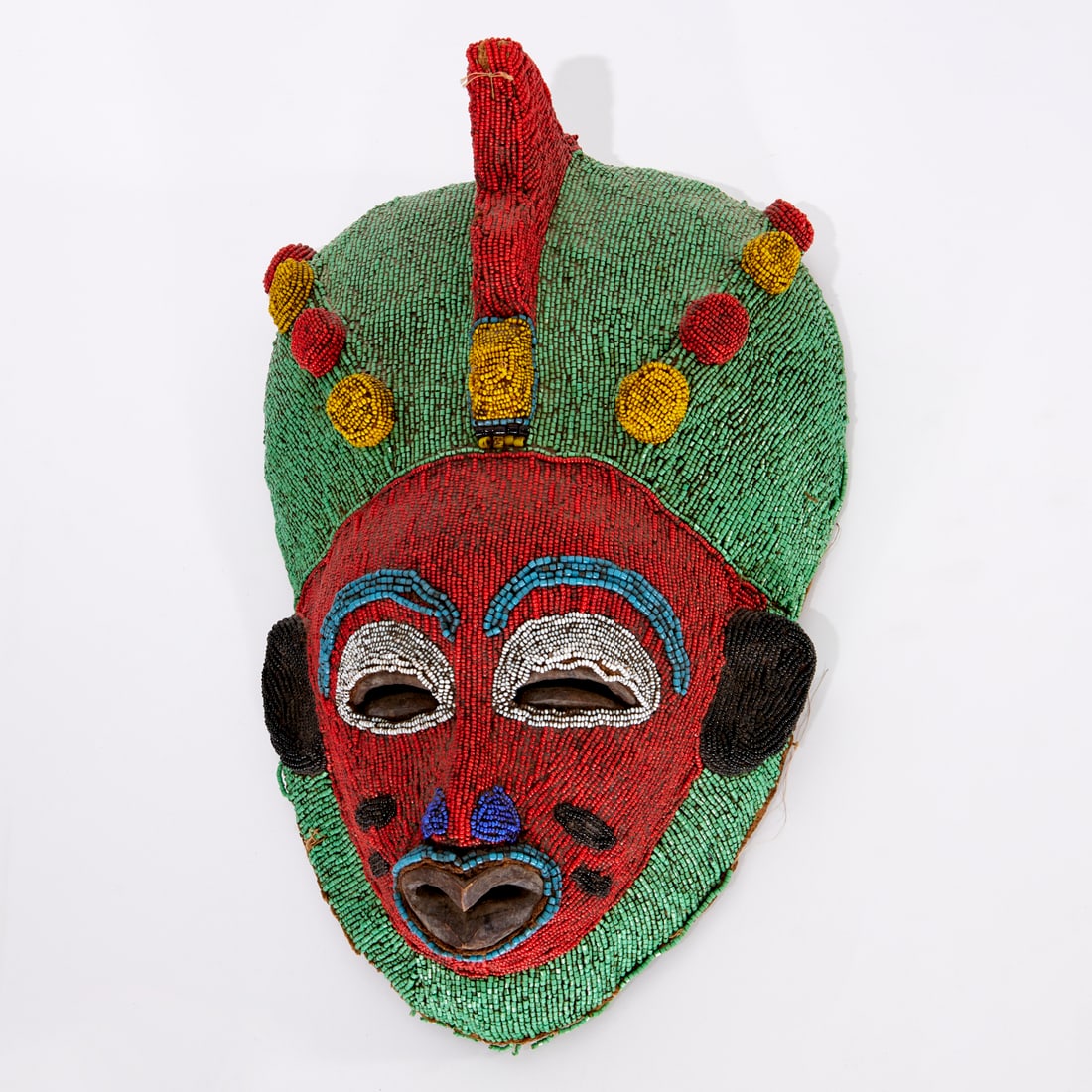 Large African Tribal beaded mask (1 of 6)