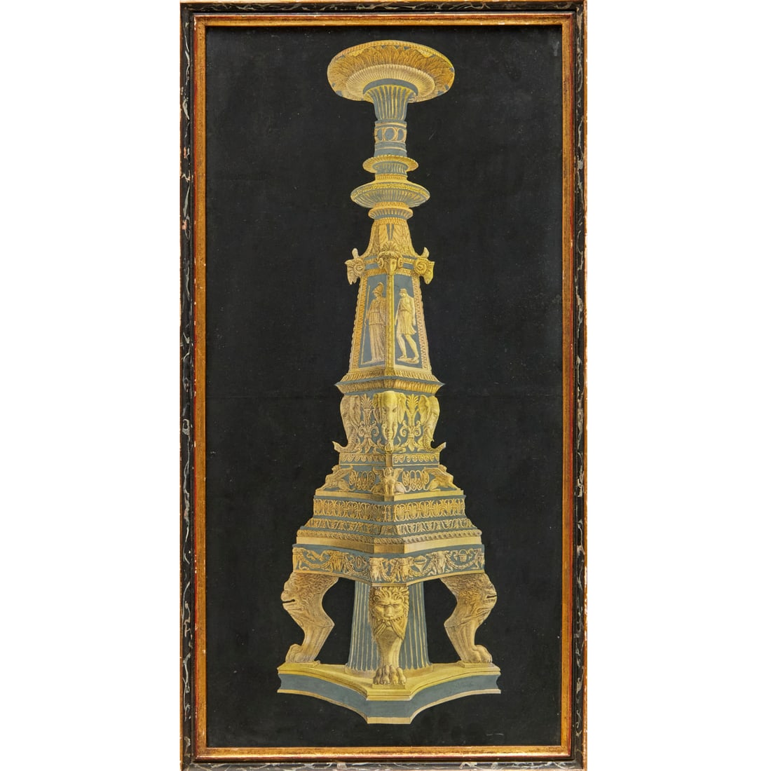 Giovanni B. Piranesi, large hand-colored engraving (1 of 5)