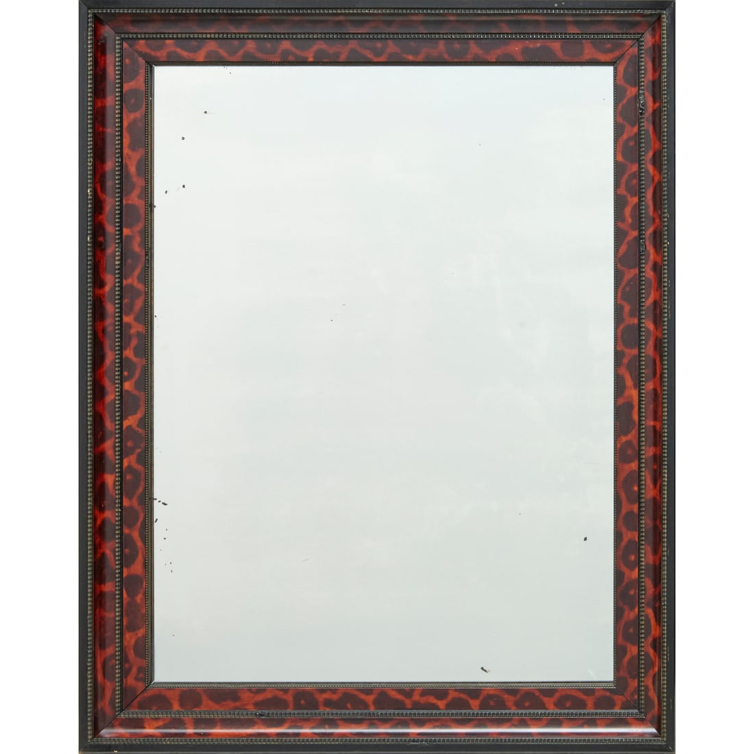 Flemish style ebonized and faux-tortoise mirror (1 of 5)