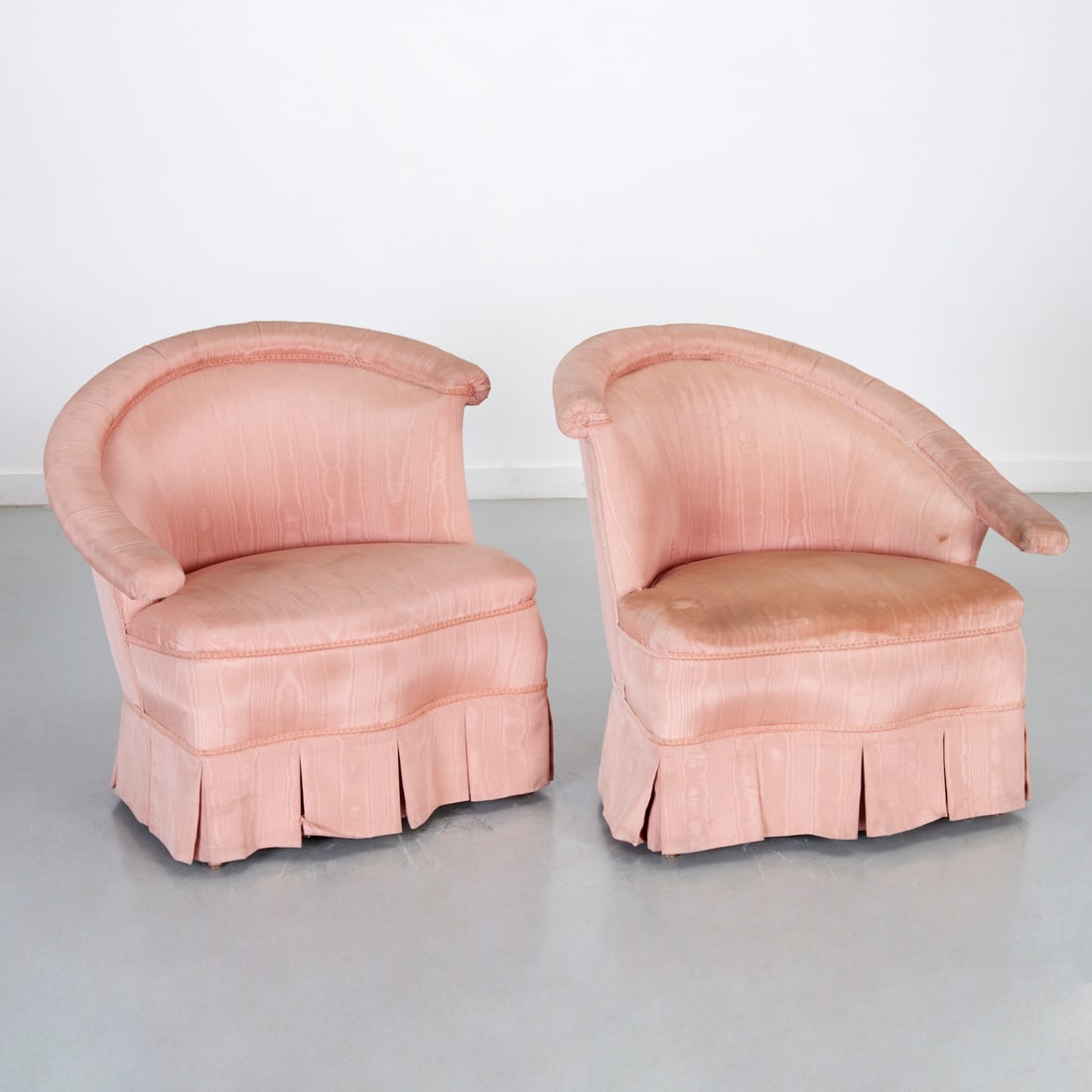 Maison Jansen (attrib), pair lounge chairs (1 of 6)