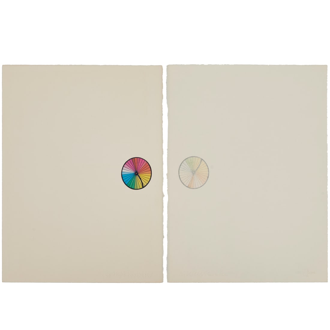 Robert Rauschenberg, diptych #98/100, 1974 (1 of 6)