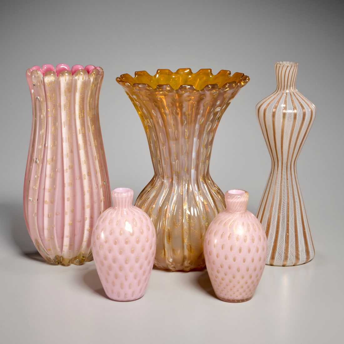 (5) Vintage Murano glass vases (1 of 6)