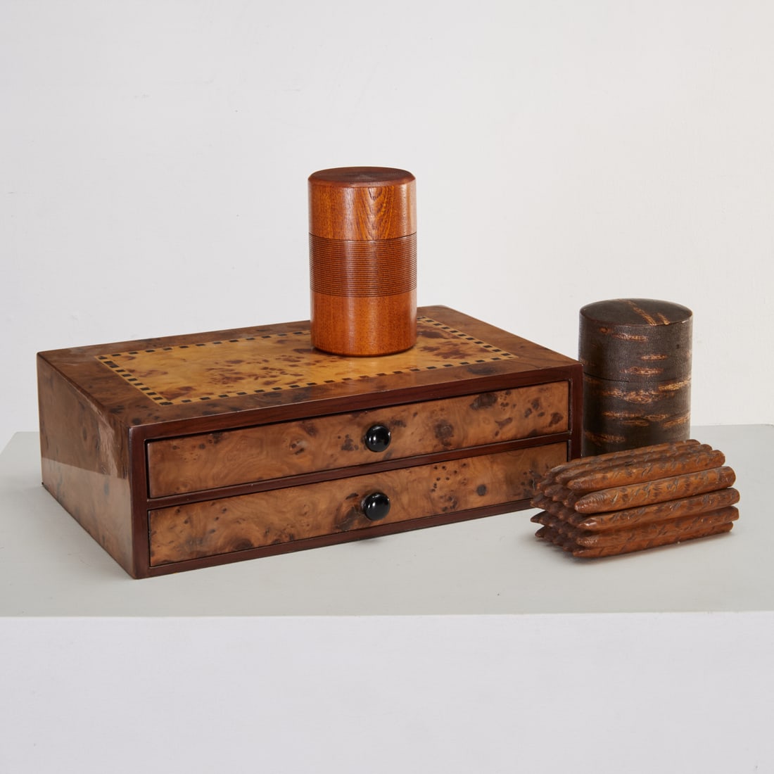 Cigar humidor, tobacco jars and match safe (1 of 5)