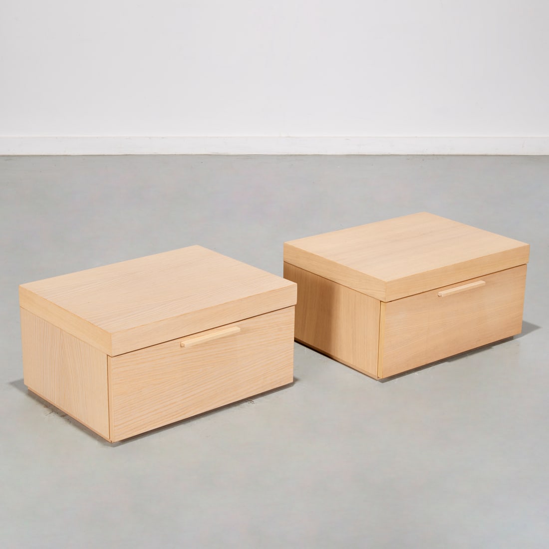 Pair Contemporary Design low profile night tables (1 of 6)