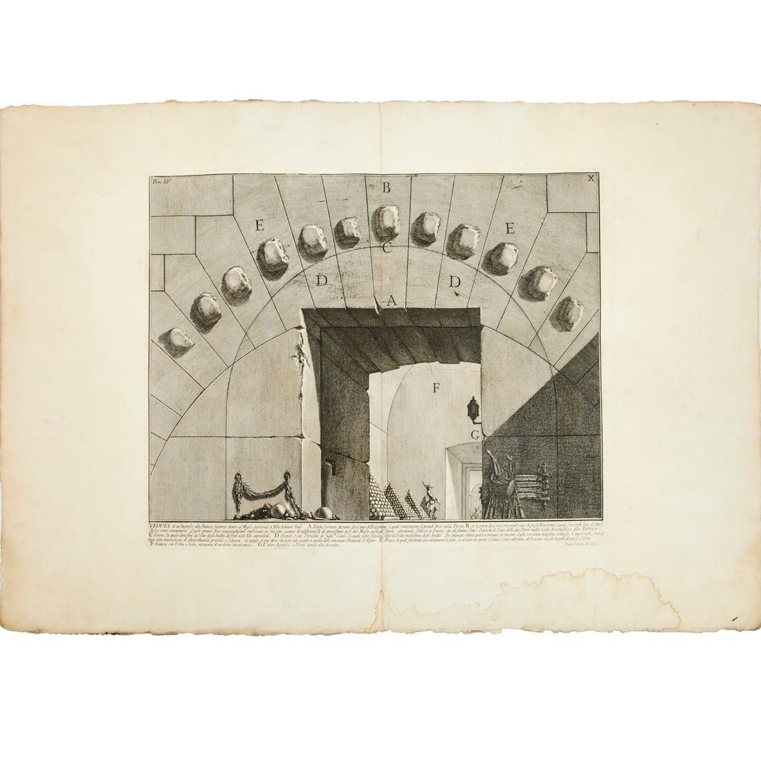 Giovanni Batista Piranesi, etching, c. 1756 (1 of 5)