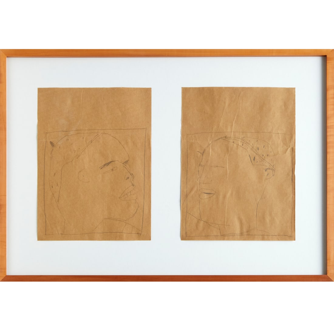 James Brown, (2) graphite drawings, 1981 (1 of 7)