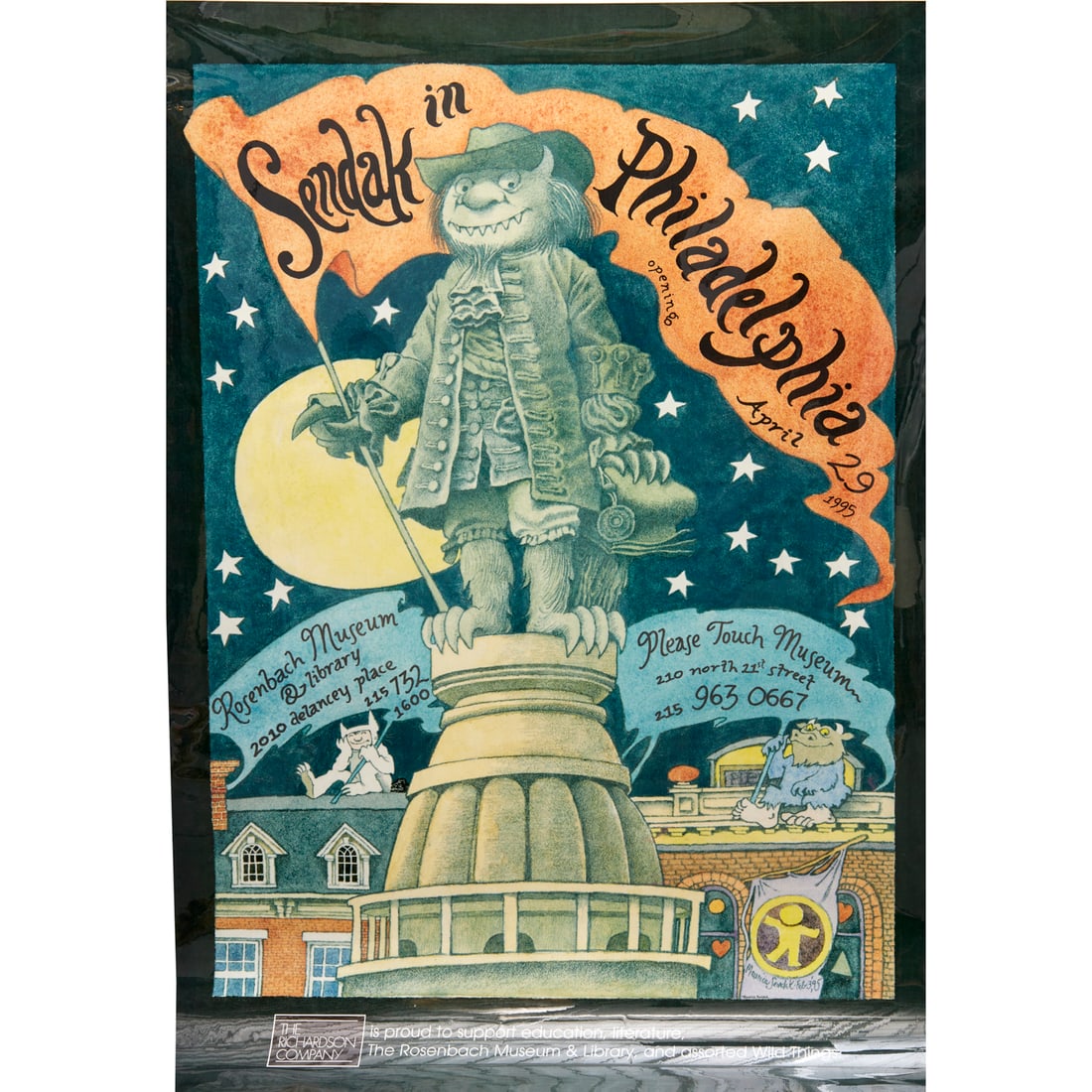 Maurice Sendak, large format poster, 1995 (1 of 5)