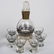 1313: (2) Art Deco cut colored glass whiskey sets - 5