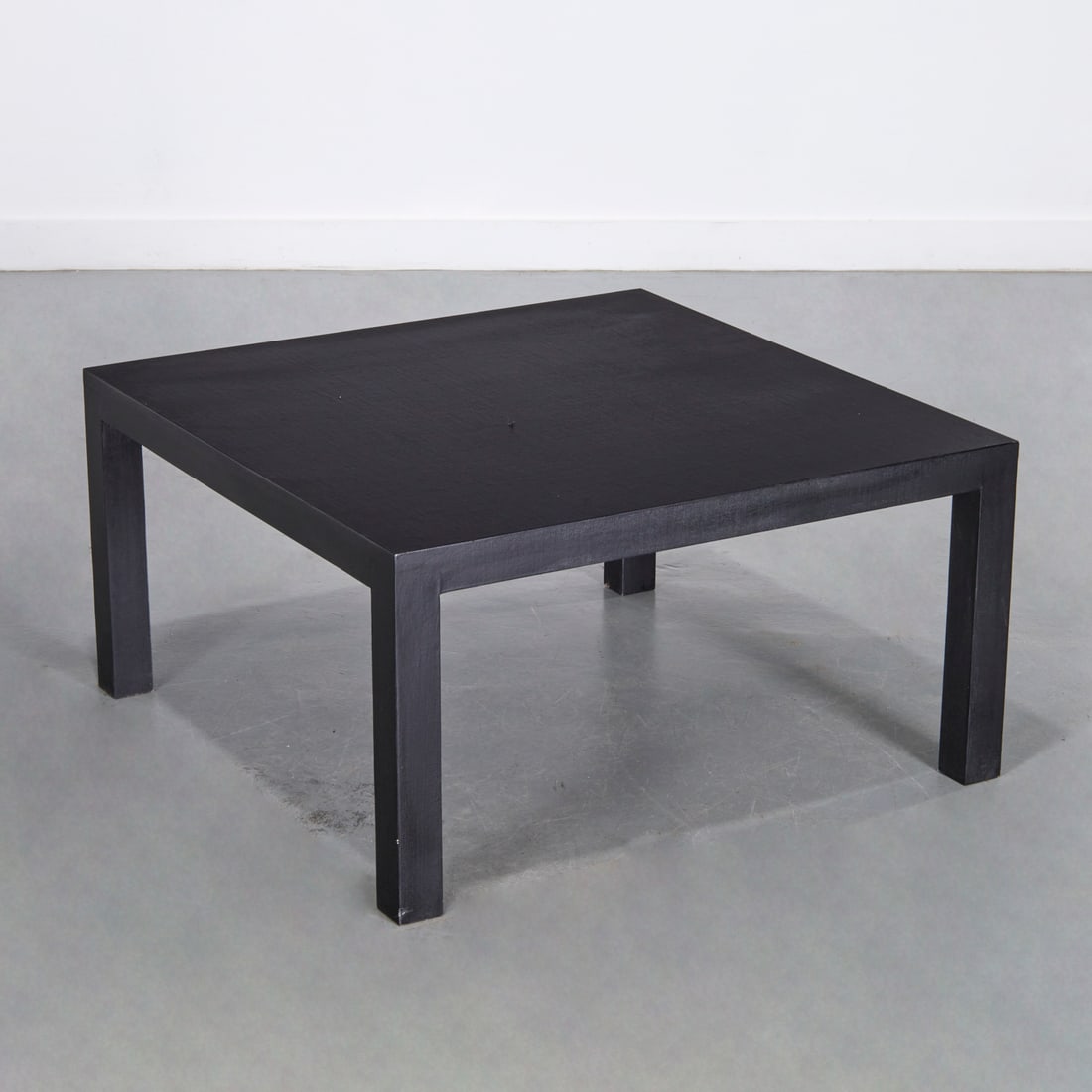 Karl Springer style linen wrapped coffee table (1 of 5)