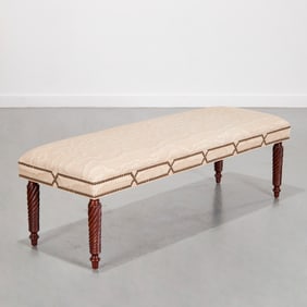 Charles Stewart Co. upholstered bench