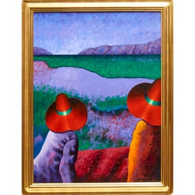 Dionisio Blanco, large oil on canvas, 1993