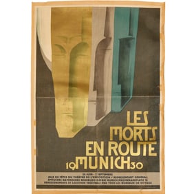 Carl Gerber, lithographic poster, 1930