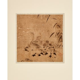 Japanese brush painting, 18th c., ex museum