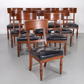 Set (10) Regency style dining chairs