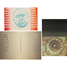 (3) Signed prints, Rosenquist, Agnetti, Arakawa
