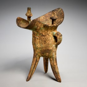Chinese archaic style "jue" ritual vessel